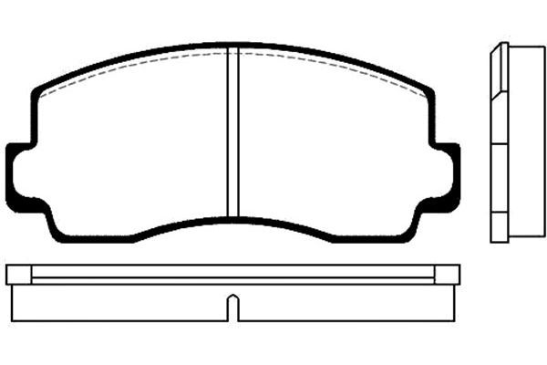 KAVO PARTS Комплект тормозных колодок, дисковый тормоз BP-5500
